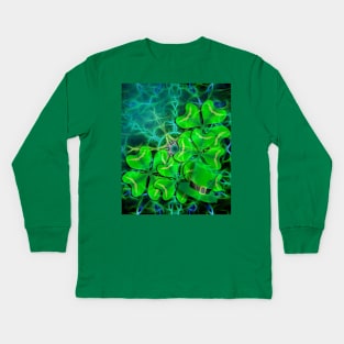 clover and kaleidoscope Kids Long Sleeve T-Shirt